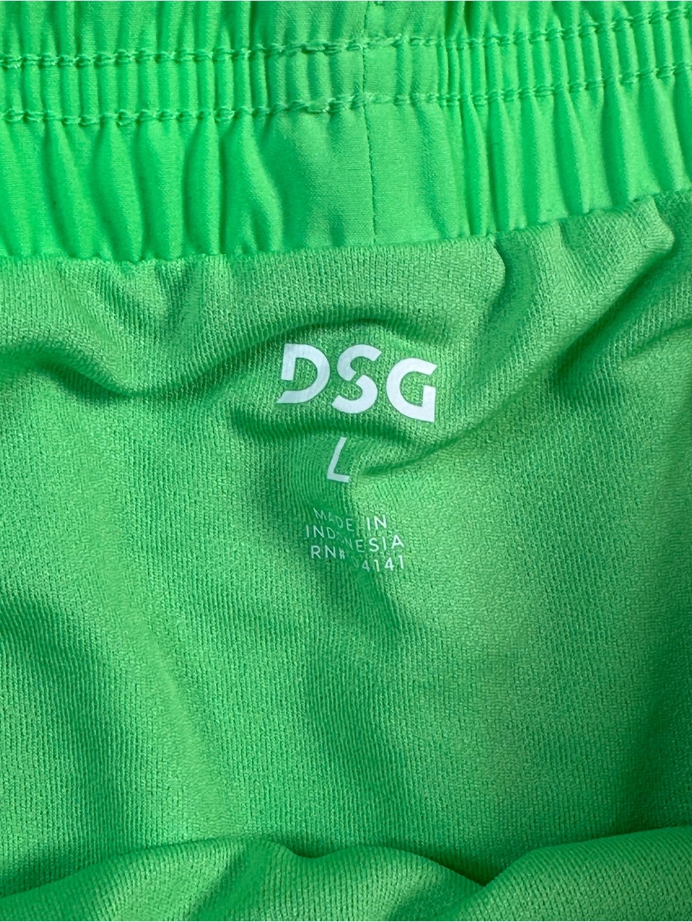 DSG Neon Green Women's Athletic Running Shorts Large - Picture 2 of 6